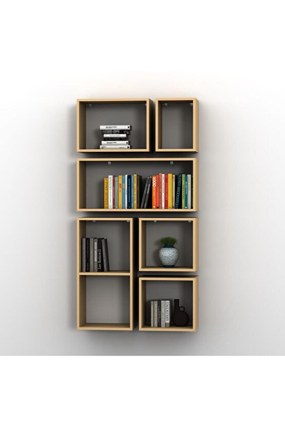 KUTU RAF - MODEL 3 ( DERİNLİK 20 CM ) KREM ( MAT )