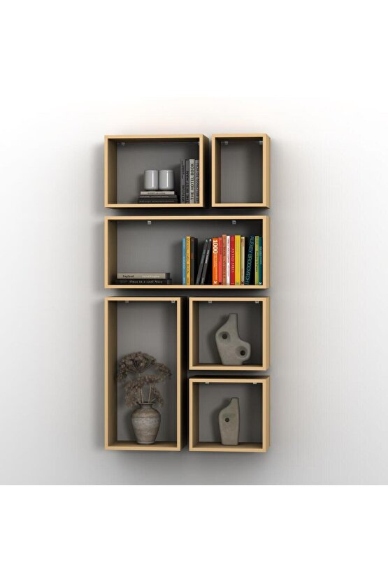 KUTU RAF - MODEL 2 ( DERİNLİK 20 CM ) KREM ( MAT )