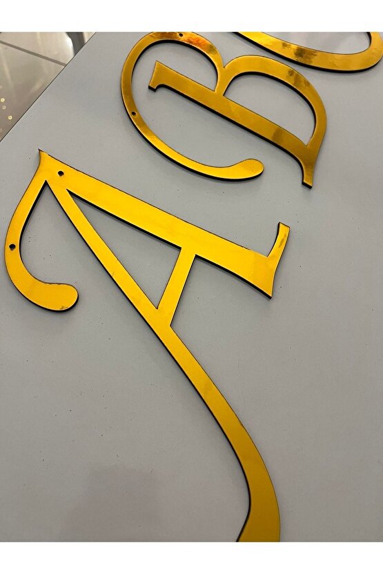 2 Adet Organizasyon Nişan Tag Harfi 30 Cm