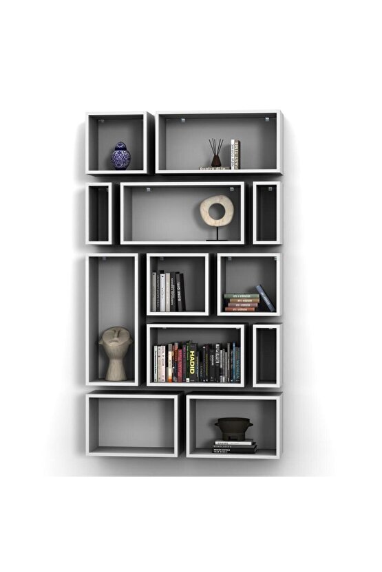 KUTU RAF - MODEL 6 (DERİNLİK 20 CM ) BEYAZ ( MAT )