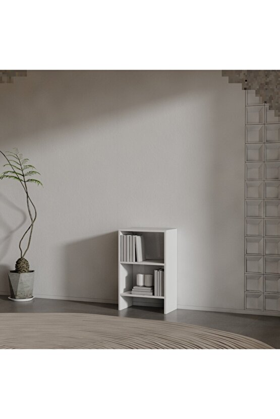 PULSE SUNTALAM KİTAPLIK ( 80 X 50 X 30 ) BEYAZ ( MAT )