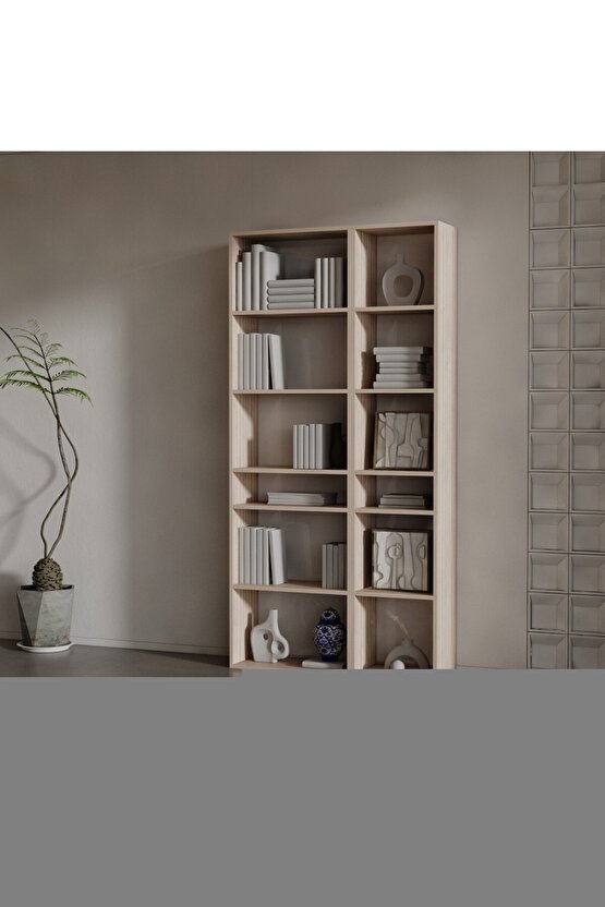 KUTU RAF - MODEL 6 (DERİNLİK 20 CM ) AKÇAAĞAÇ ( MAT )