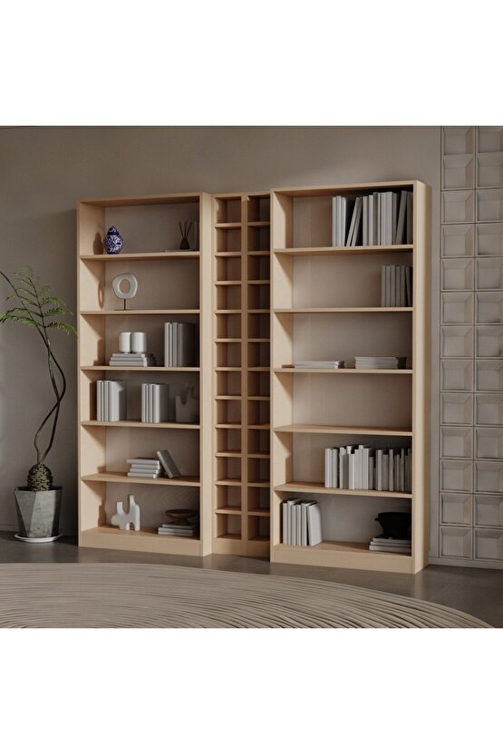 MAX SUNTALAM KİTAPLIK ( 200 X 200 X 28 ) CAPPİCİNO