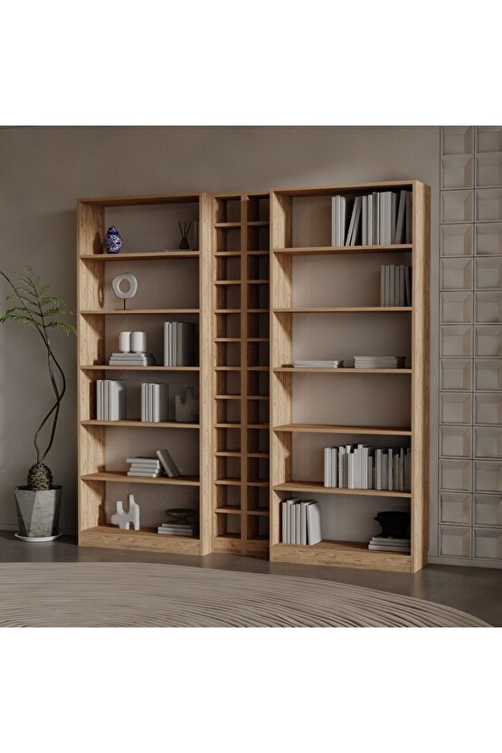MAX SUNTALAM KİTAPLIK ( 200 X 200 X 28 ) ATLANTİK ÇAM ( MAT )