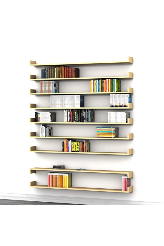 BOOK  DUVAR RAF SET KREM ( MAT )