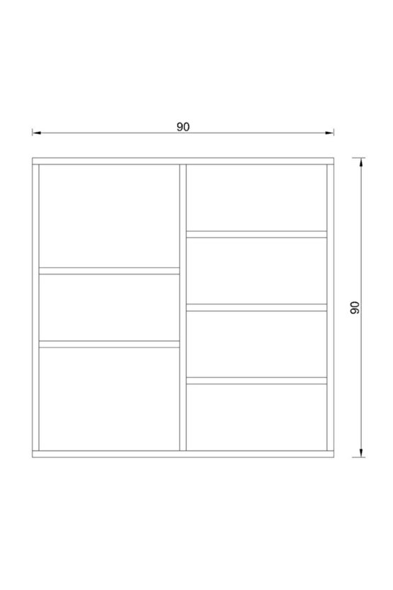 Akçaağaç Mat Bologna 2 Duvar Rafı