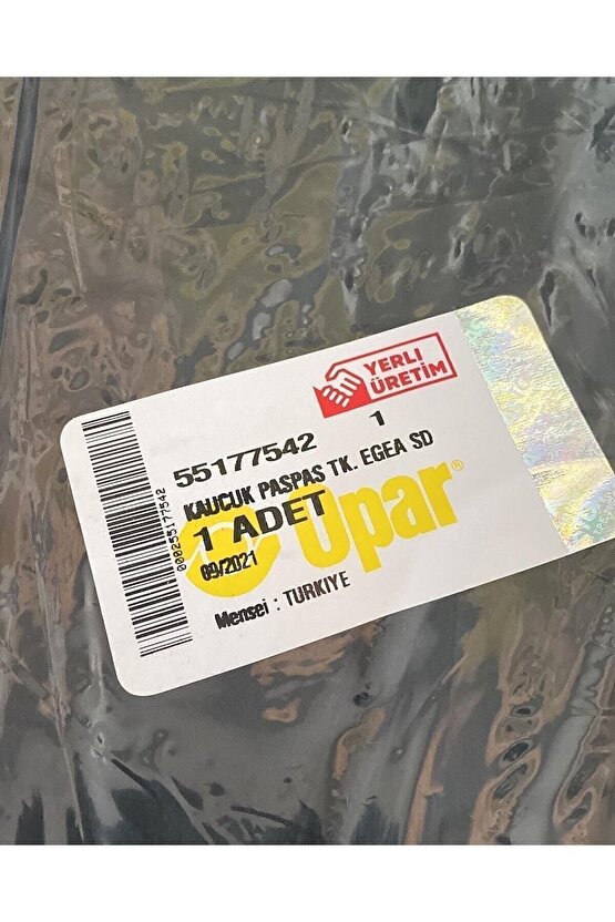 Fiat Egea Sedan Kauçuk Paspas Takımı 55177542 2015-2025