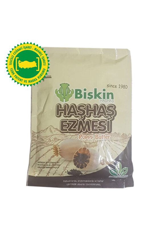 250 gram afyon sandıklı sarı beyaz haşhaş ezmesi
