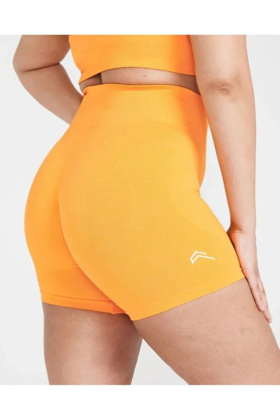 Oneractive Düz Model Şort Turuncu