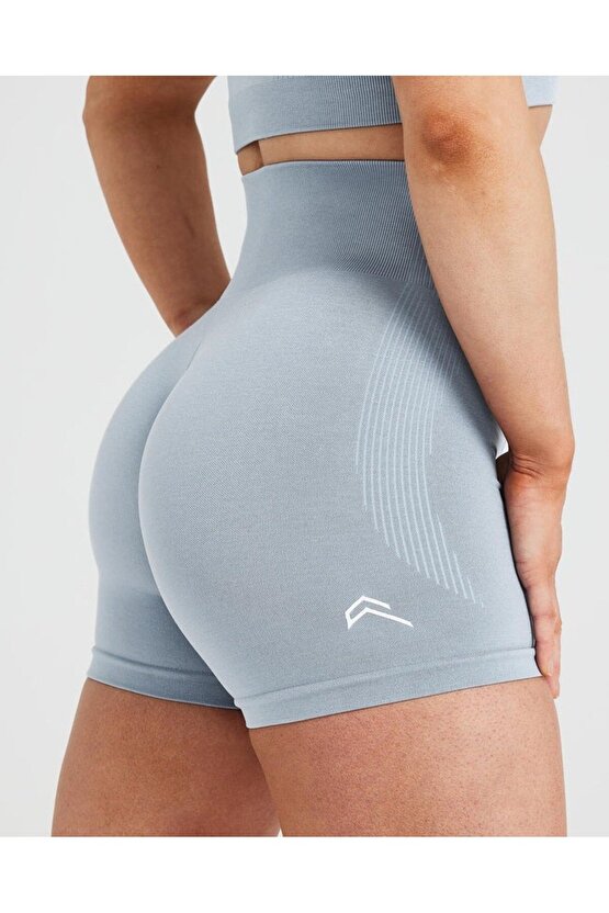 Oneractive Düz Model Şort Buz Gri