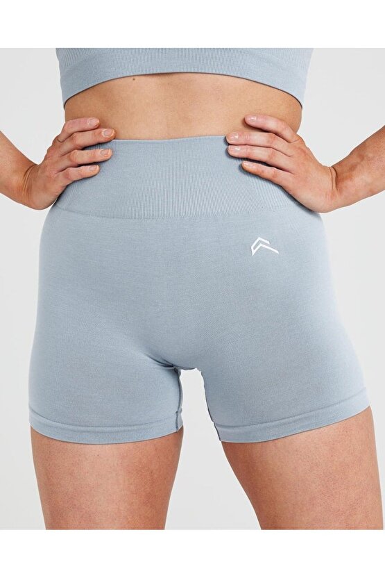 Oneractive Düz Model Şort Buz Gri