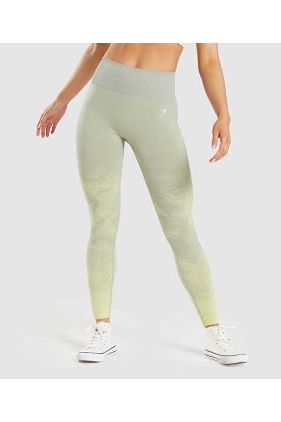 Gymshark ombre tayt Adaçayı Yeşili