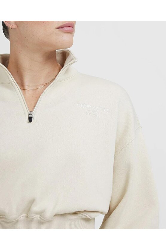 ONERACTİVE SWEATSHİRT Krem