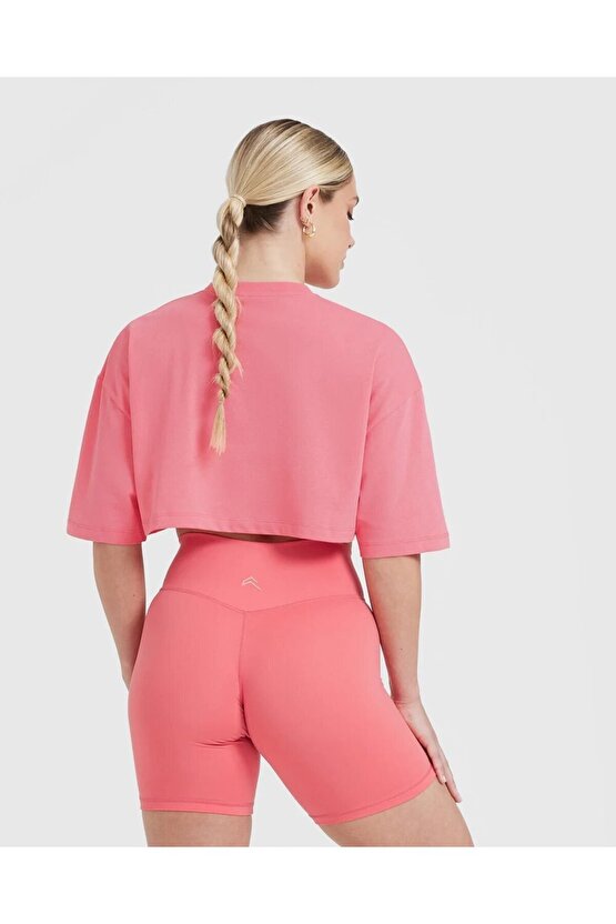 Oneractive crop t-shirt Şeker Pembesi
