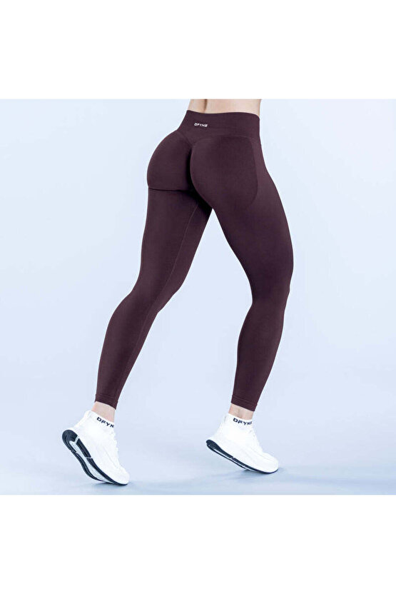 Bordo Impact Leggings - Şekillendirici ve Toparlayıcı Spor Tayt