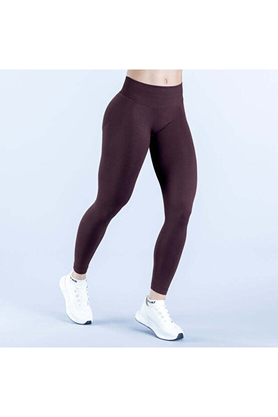 Bordo Impact Leggings - Şekillendirici ve Toparlayıcı Spor Tayt