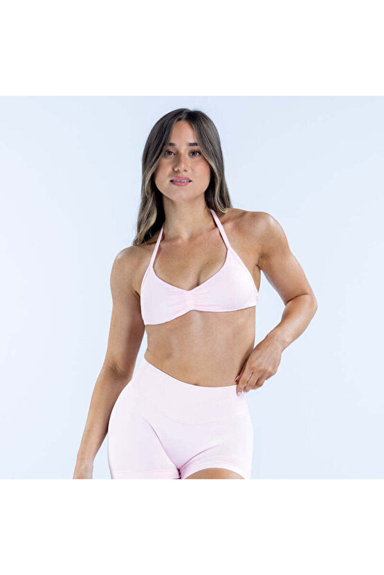 Açık Pembe Impact Strappy Bra - Destekleyici Spor Bra