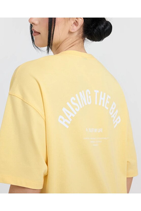 Oversize t shirt unisex Pastel Sarı