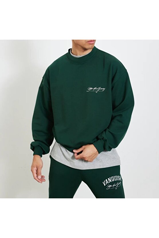 Unisex Sweatshirt Orman Yeşili