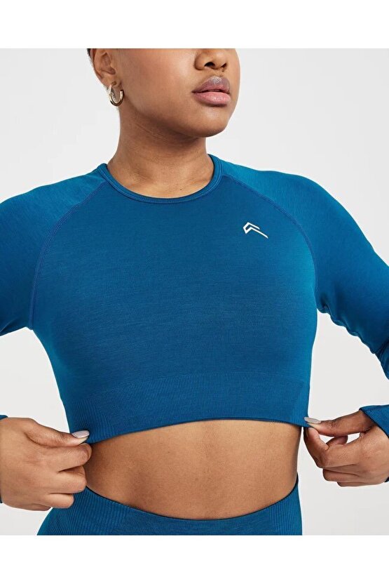 Oneractive Crop Top Deep Blue