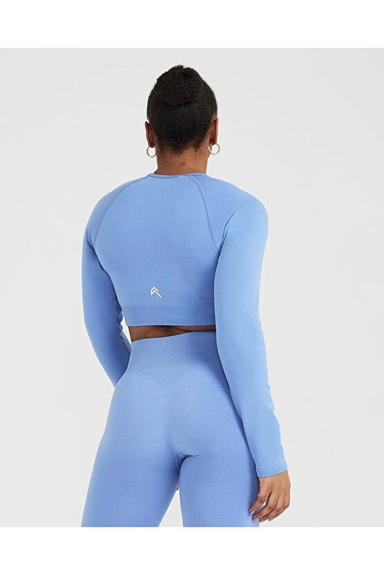 Oneractive Crop Top Gök Mavisi
