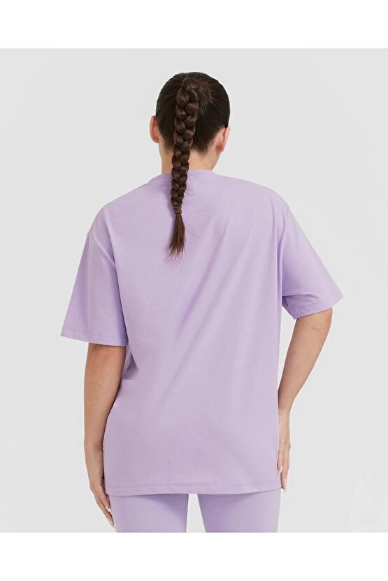 Oneractive Klasik Oversize Tişört mürekkep mavisi