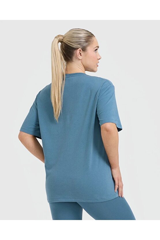 Oneractive Klasik Oversize Tişört Slate Blue