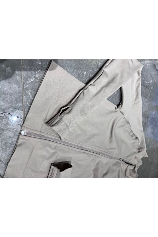Vizon Seamless Fermuarlı Uzun Kollu Üst - Sportif Şıklık