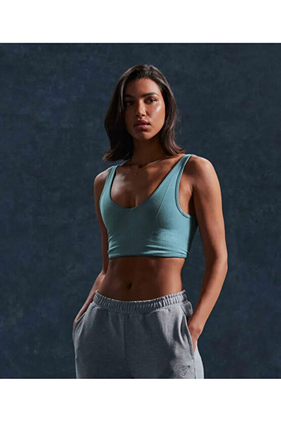 Gymshark Rest Day Bralet Göl Mavisi