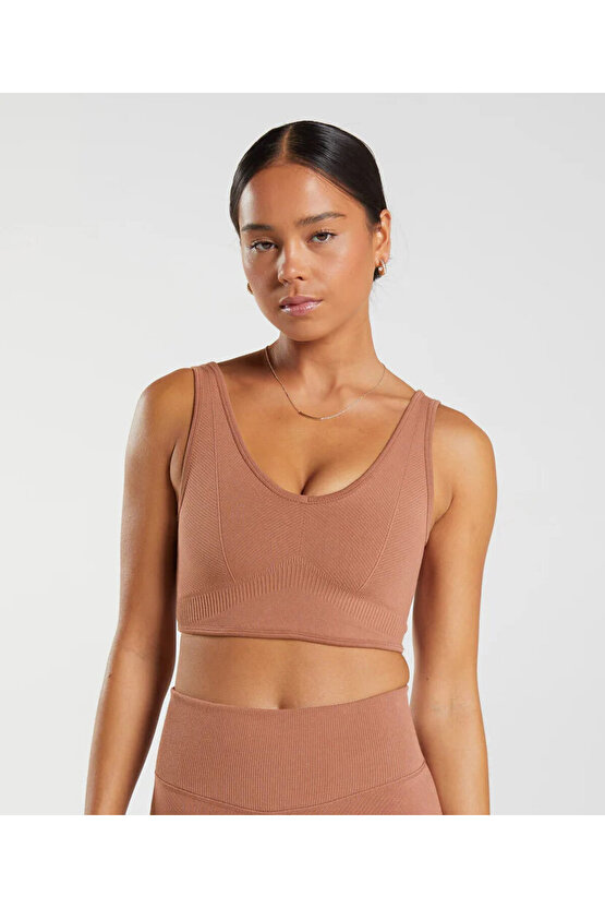 Gymshark Rest Day Bralet Kiremit Rengi