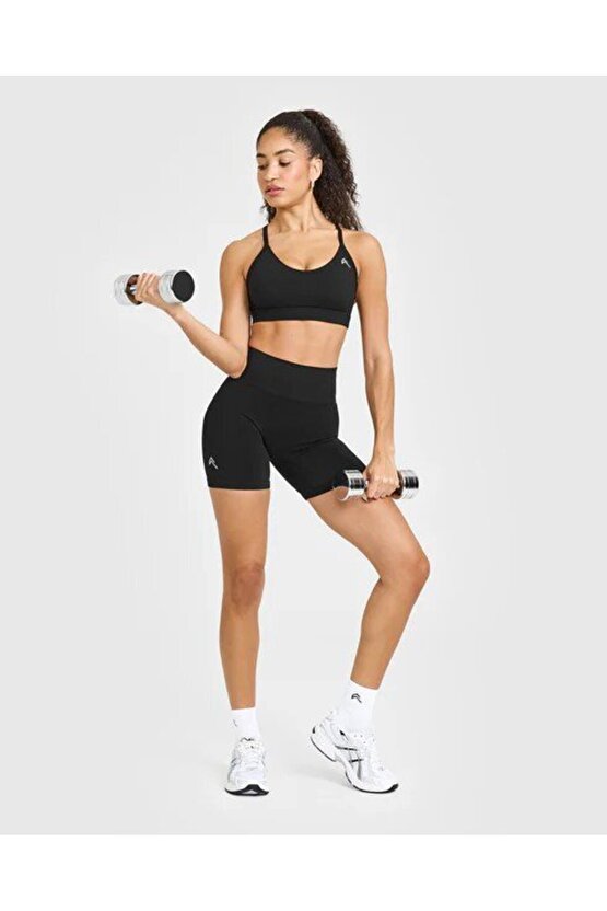 Effortless Seamless Shorts - Black (Siyah)