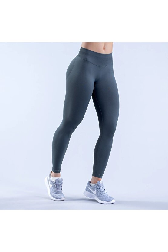 Impact Antrasit Gri Seamless Toparlayıcı Spor Tayt