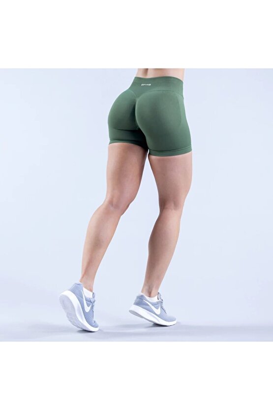 Dynamic Yeşil Seamless Spor Şort