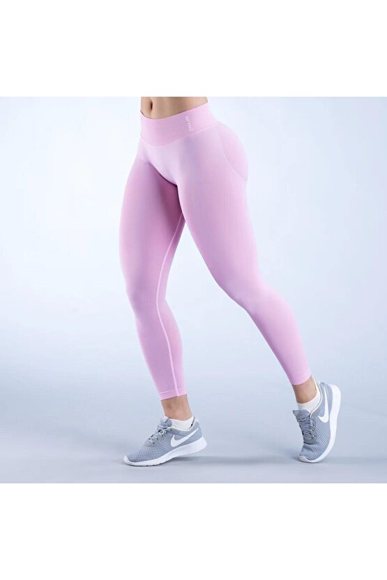 Seamless Scrunch Tayt - Baby Pink