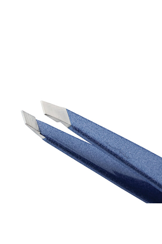 Slant Tweezer Granite Sky - Işıltılı Mavi Cımbız
