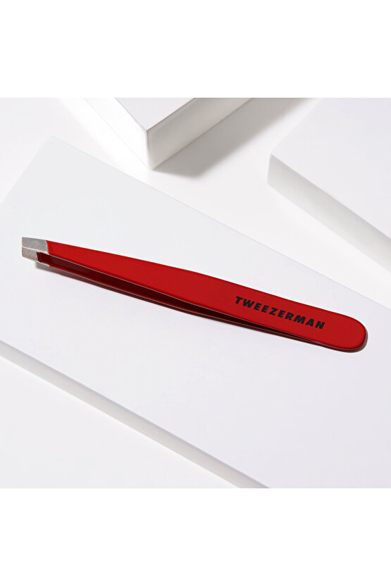 Slant Tweezer Signature Red - İkonik Kırmızı Cımbız