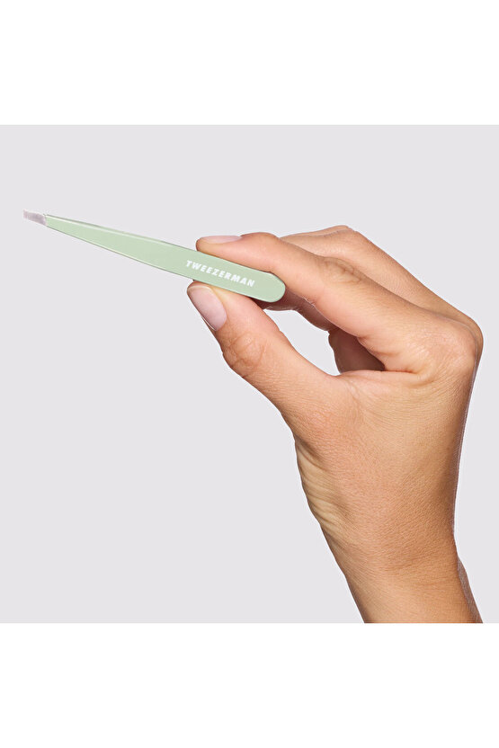Slant Tweezer Pistachio - Fıstık Yeşil Cımbız