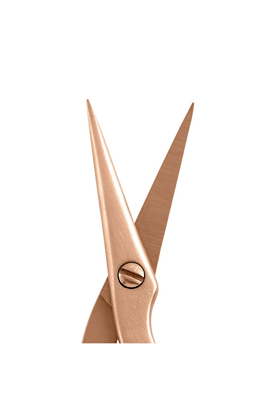 Brow Scissors & Brush Rose Gold - Rose Gold Kaş Makası ve Fırçası