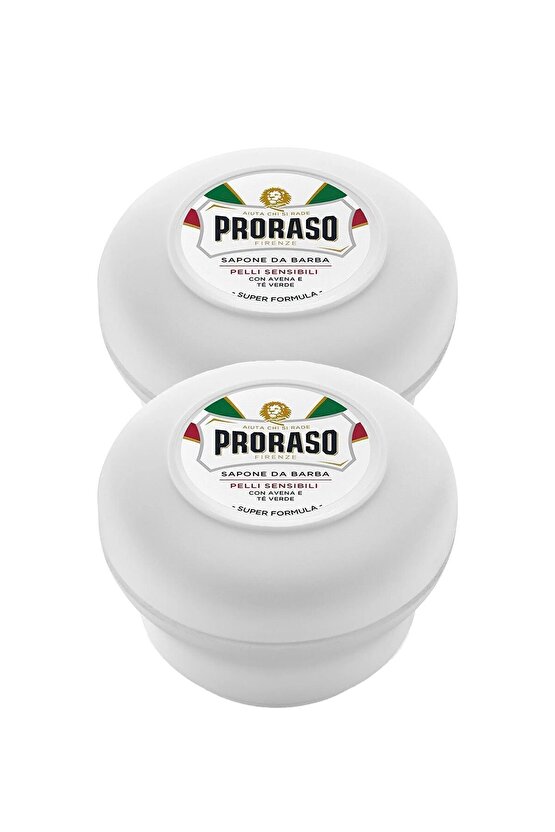 Beyaz Seri Yeşil Çay Yulaf Özlü Tıraş Sabunu 150 ml 2 Adet
