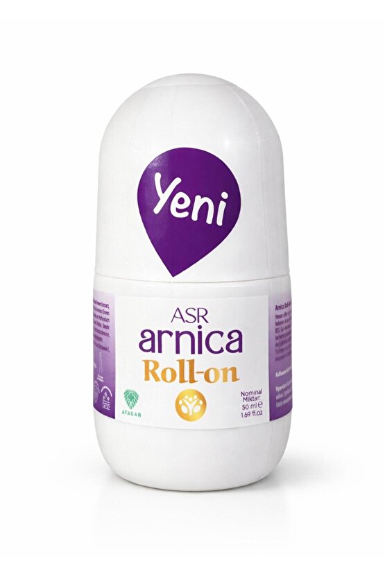 ARNİCA ROLL ON 50 ml (Arnica Montana - Sarı Kantoron - Niasin - Aloe Vera - Yeşil Çay - At Kestanesi )