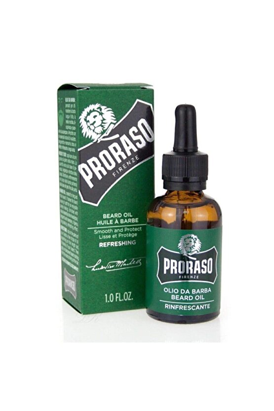 Uzun Sakallarda Etkili Refreshing Beard Oil Ökaliptus&Bergamot Sakal Bakım Yağı 30 ML