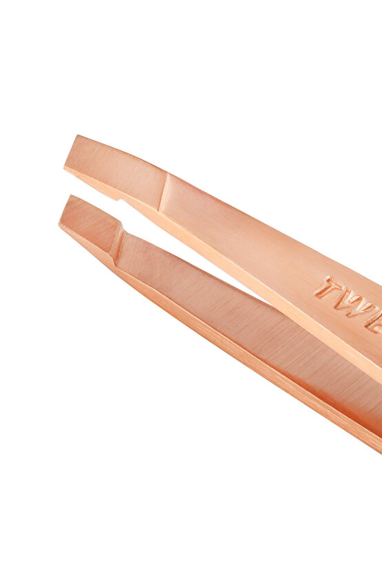 Rose Gold Mini Eğik Uçlu Cımbız