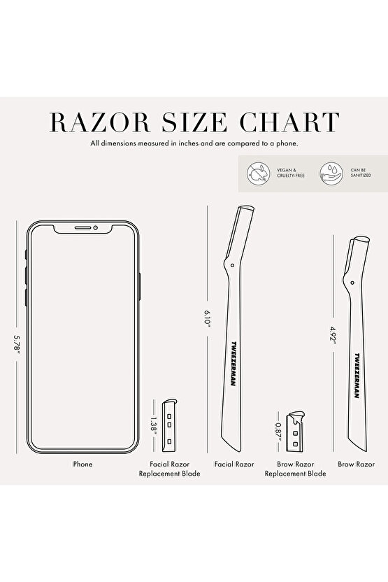 Brow Razor Replacement Blades - Kaş Usturası Yedek Uç