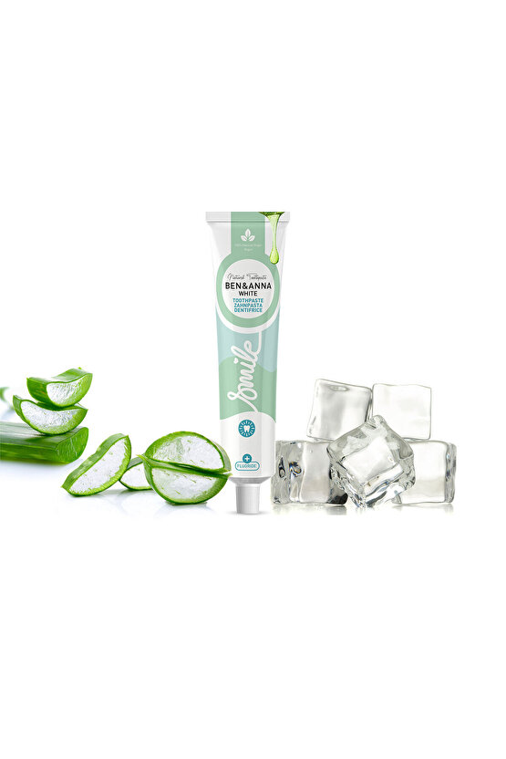 Ben & Anna Florürlü Beyazlatıcı Diş Macunu 75 ml Parlak Görünüm Vegan