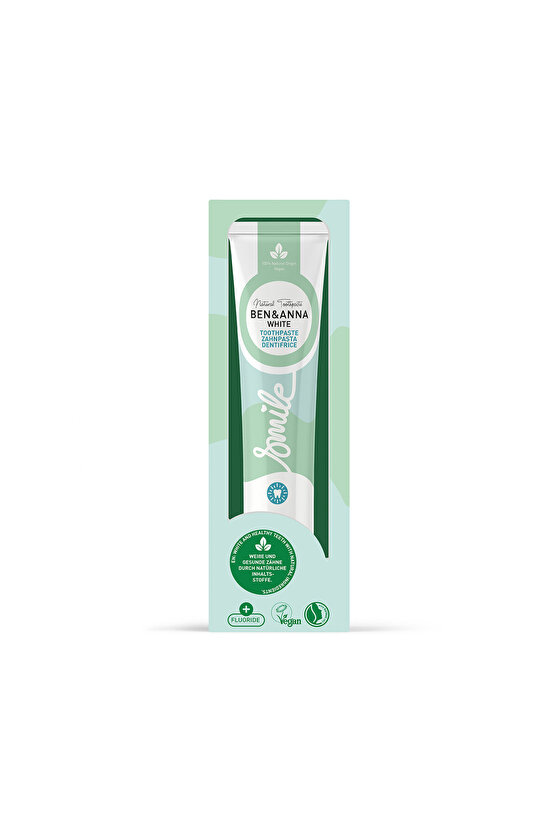 Ben & Anna Florürlü Beyazlatıcı Diş Macunu 75 ml Parlak Görünüm Vegan