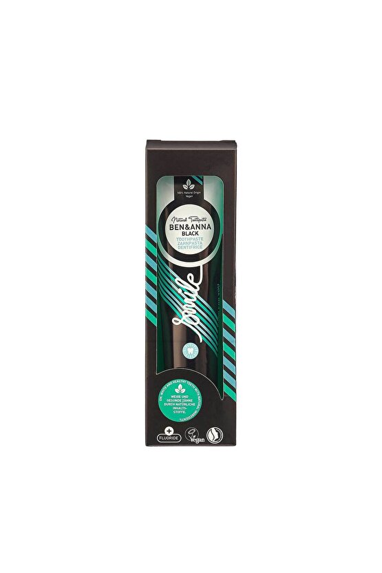 Ben & Anna Florürlü Aktif Karbon Diş Macunu 75 ml Beyazlatıcı Ferah Nefes Vegan