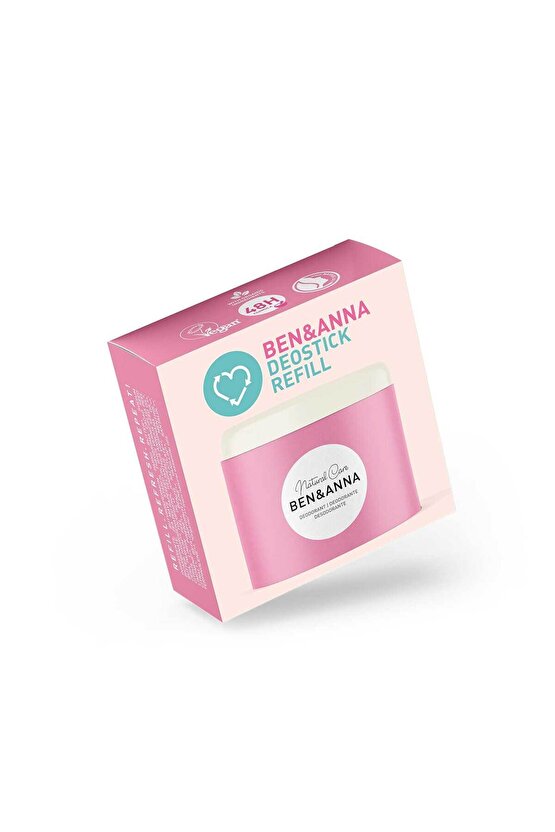 Ben & Anna Love Me Refill Deodorant Stick 40 gr | %100 Doğal Vegan, Alüminyum İçermez Nemlendirici