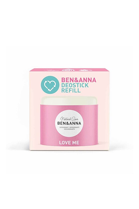 Ben & Anna Love Me Refill Deodorant Stick 40 gr | %100 Doğal Vegan, Alüminyum İçermez Nemlendirici