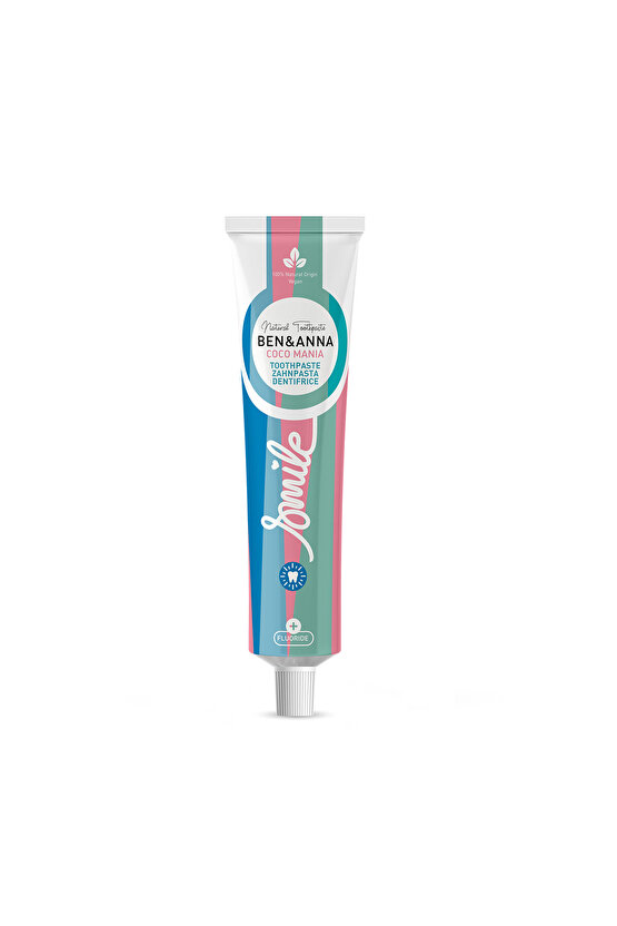 Ben & Anna Florürlü Hindistan Cevizi Aromalı Diş Macunu 75 ml Ferah Nefes Vegan