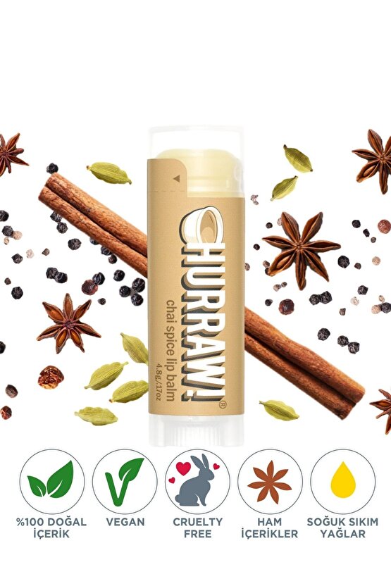 Baharat Çaylı Nemlendirici Dudak Balmı 4.8g